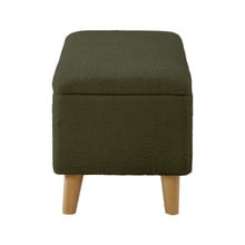 Robin Eucalyptus Wood Storage Ottoman Bench